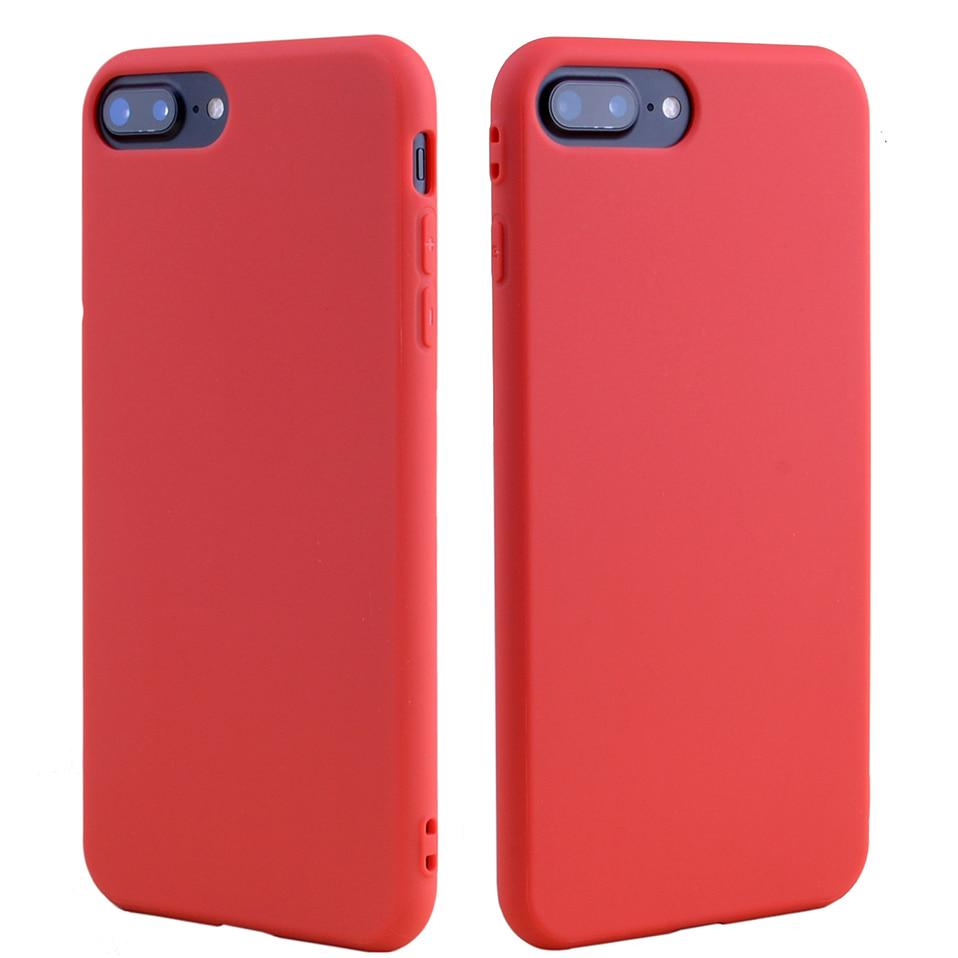 Luxus Silikon Handyhülle für iPhone 11 Pro Max Mini Soft Candy Cover für iPhone iPhone XR XS X 6 6S 7 8 Plus Hüllen For iphone XR rot