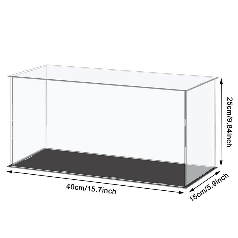 Aufbewahrungsbox für Zuhause, Acryl-Modell-Display-Box, transparente Acryl-Display-Box, handgefertigte transparente Box 40*15*25cm