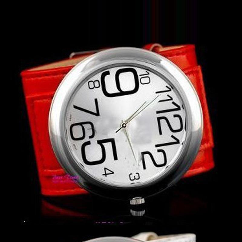 Neue Damenuhren Mode Biga Zifferblatt Big Digital Ledergürtel Quarz Armbanduhren Casual Damenuhren