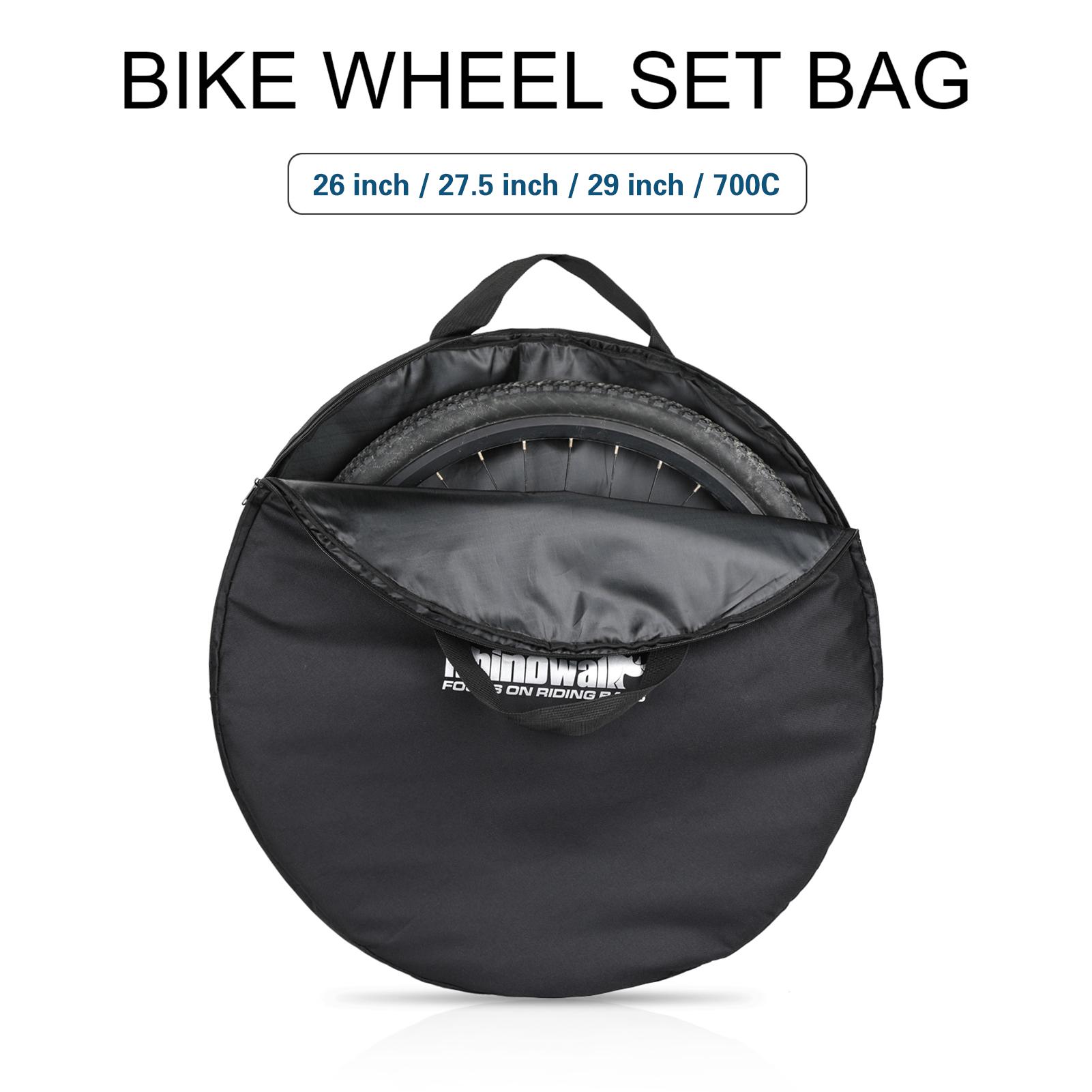 29 Zoll Fahrrad Laufradsatz Tasche Rad Tragetasche Oxford Fahrrad Reise Reifen Tasche Radabdeckung für Mountain Road Bike schwarz
