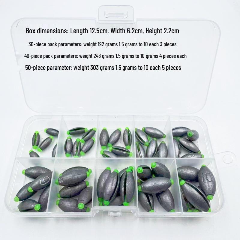 Japanischer Offener Blei-Senker mit Kunststoffkern für Angelzubehör