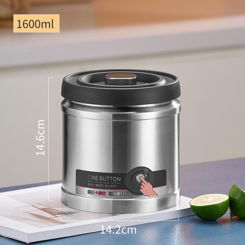 Vakuumversiegelter Krug, Kaffeebohnen, Edelstahl, luftdichter Behälter, Küche, Lebensmittel, Körner, Süßigkeiten, Frischhaltedose