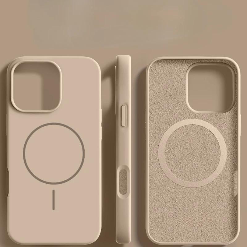 Neue Original Flüssigsilikon Magsafe Hülle Für iPhone 15 14 16 Plus 11 12 13 16 Pro Max Funda Magnetische Kabellose Ladung Weiche Hülle For iPhone 15Pro Max