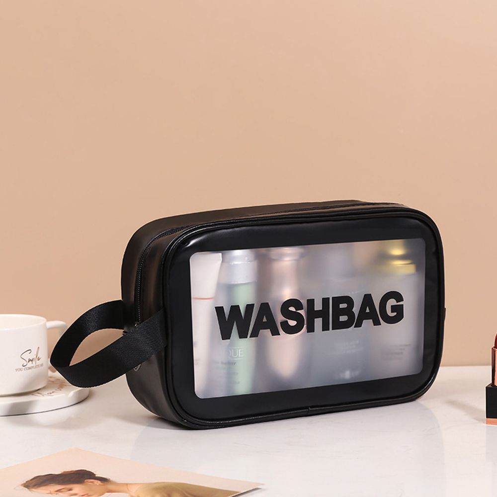 PVC-Multifunktions-wasserdichte Reise-Aufbewahrungstasche, Badetaschen, Reise-Organizer, Taschen, Kulturbeutel Medium schwarz
