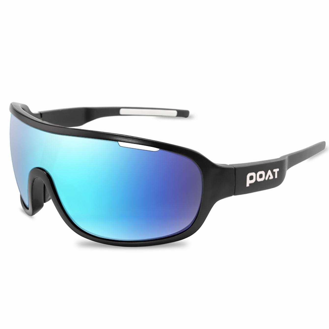 POAT Sonnenbrille UV-Schutz 400 Outdoor Sport Radfahren Brille Stilvolle Fahrrad Brille Winddichte Brille MTB Brille