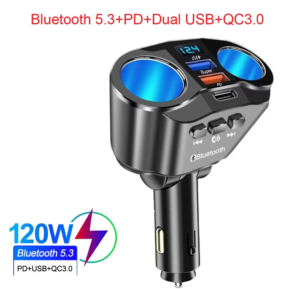 Auto Bluetooth FM Sender PD USB QC3.0 Schnelle Ladegerät Auto Adapter LED Display Freisprecheinrichtung MP3 Player Radio Auto Zubehör
