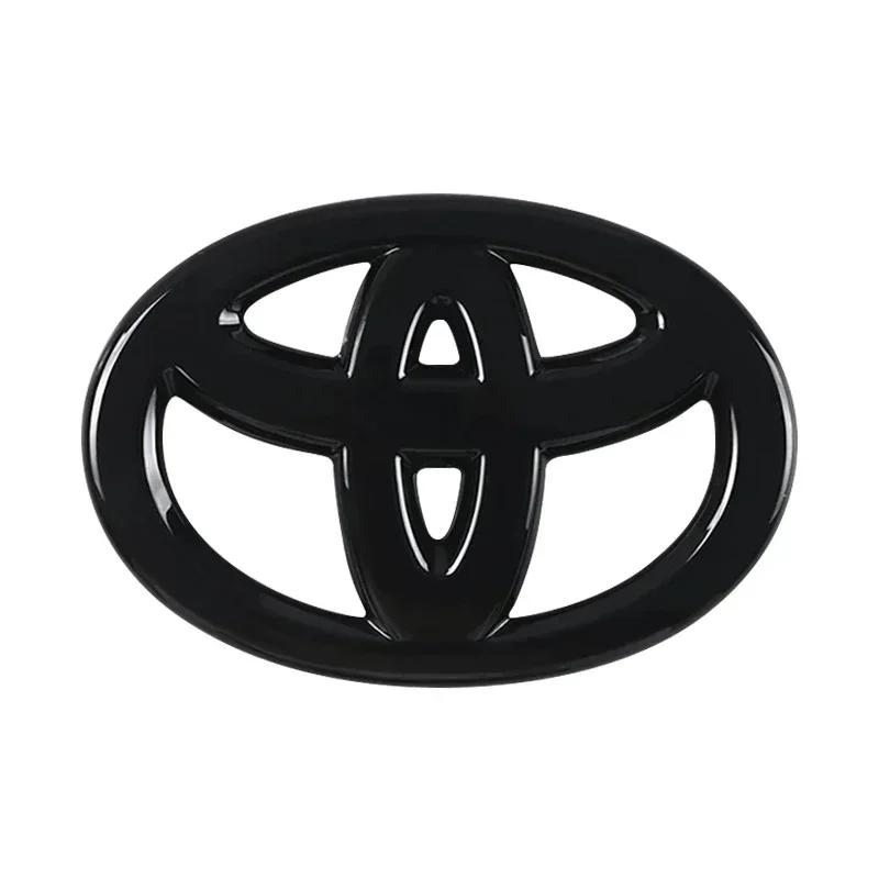 ABS Auto Lenkrad Mitte Emblem Aufkleber Zubehör Für TRD Toyota Crown Reiz Corolla Prada Alphard Yaris Camry GT86 schwarz