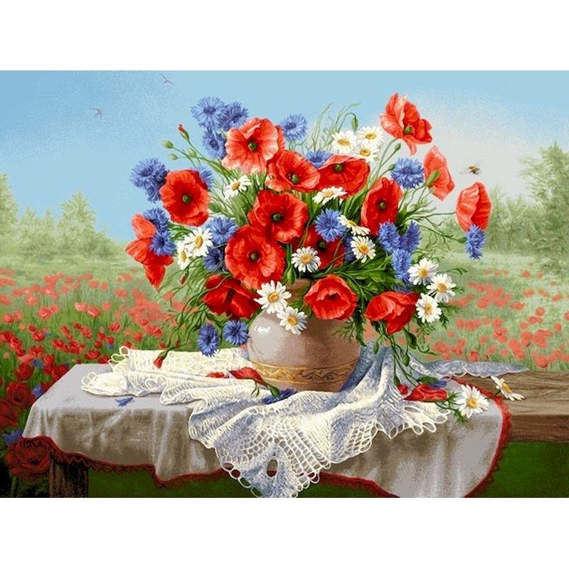 Volle Runde Diamant Malerei Rote Blume 5D DIY Diamant Stickerei Mosaik Landschaft Kunst Kits Hause Dekoration Geschenk Full Round 20x30CM