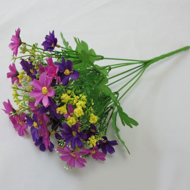 1 STK Künstliche Blumen Künstliche Blumen Heimdekoration Simulation Natürliche Orchidee Chrysantheme AVE violett