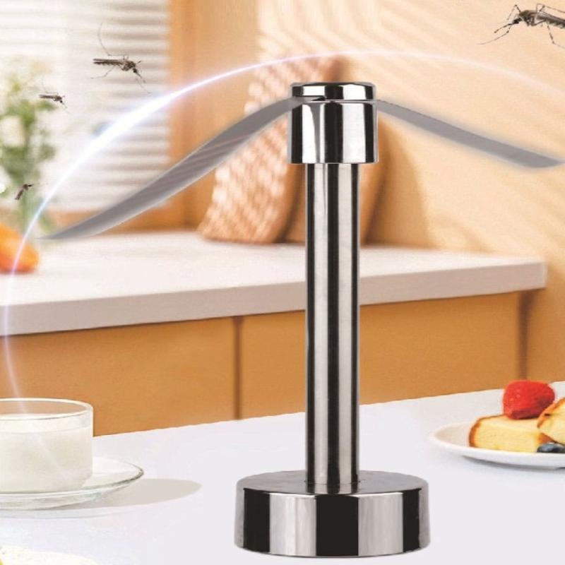 Automatische Fliegenfalle Outdoor Fliegenabwehr Ventilator Tischgebrauch Insektenfreie Esslösung für Familienfeiern onesize beige