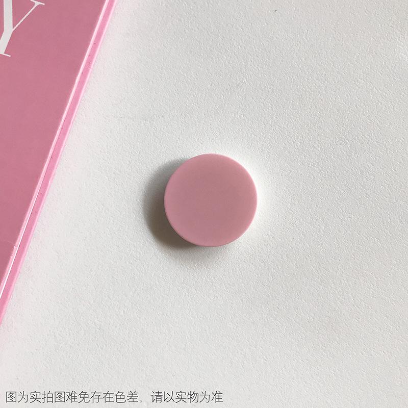 1 STÜCK Einfarbig Rund Popping Sockets Griff Handyhalter Fingerringhalter Griptok Ständer Rückseite Abdeckung Clip Aufkleber Handyzubehör hellrosa