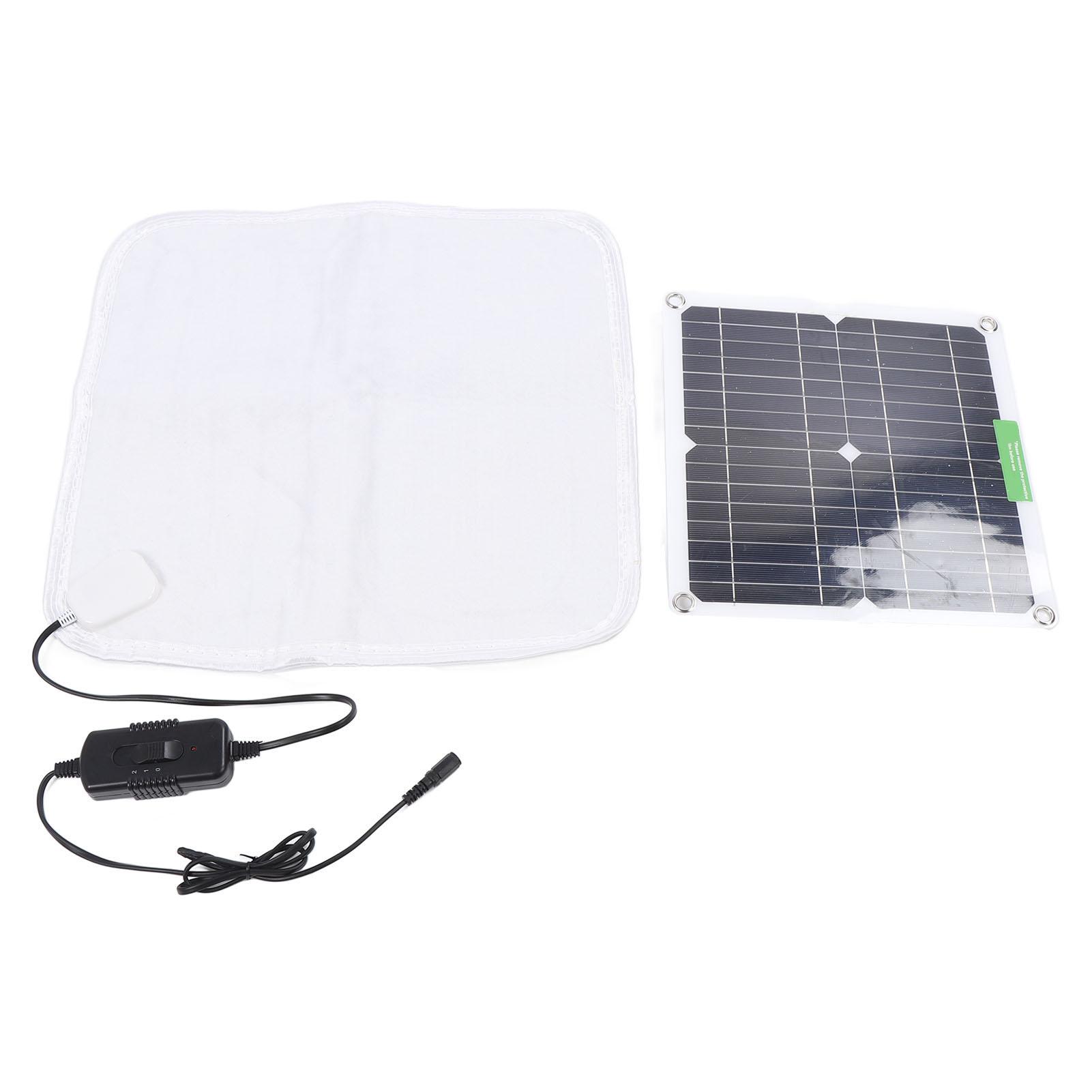 Solarpanel Heizdecke 12V 50W Schnelle Gleichmäßige Erwärmung Weiche Tragbare Haustier-Heizmatte für Auto