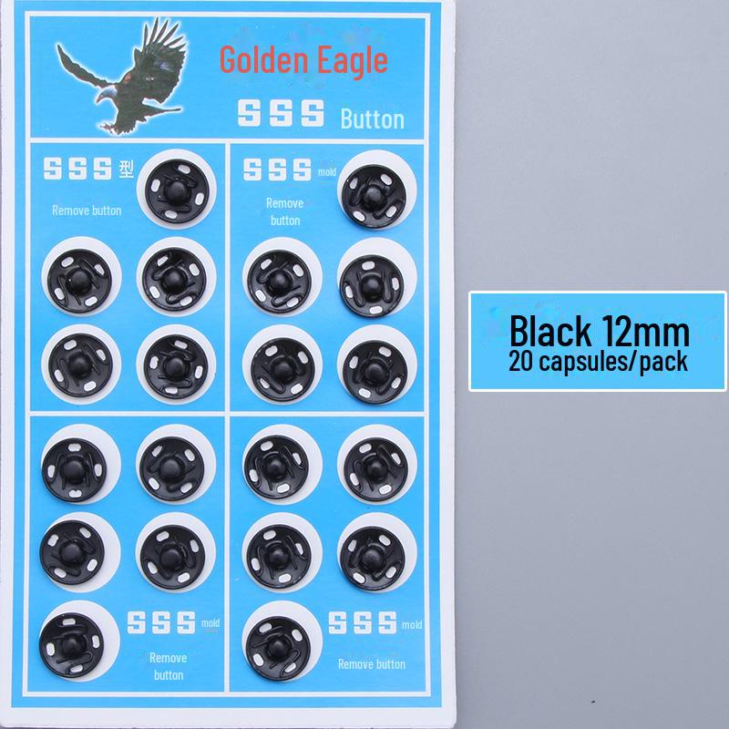 Metall- und unsichtbare Druckknöpfe für Mäntel, Pullover, Babykleidung & Anti-Expositions-Zwecke