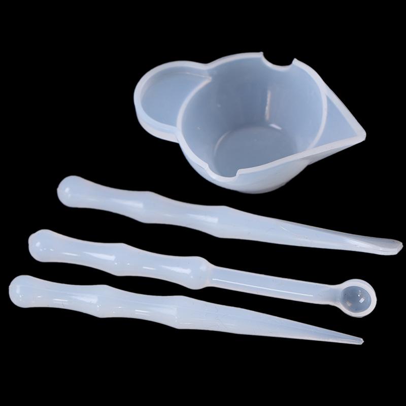 1Set Mix Cup Silikonform Epoxidharz Werkzeuge Diy Schmuckherstellung Stick Handmade
