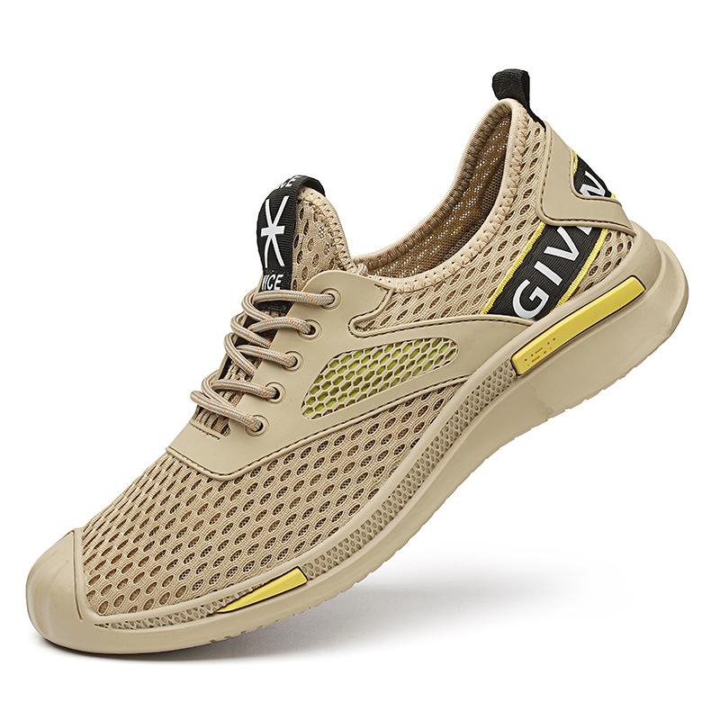 Frühlings- und Sommer-Outdoor-Offroad-Laufschuhe Leichtgewichtige Rutschfeste Laufschuhe Herren Sport Atmungsaktives Mesh Freizeitschuhe 46