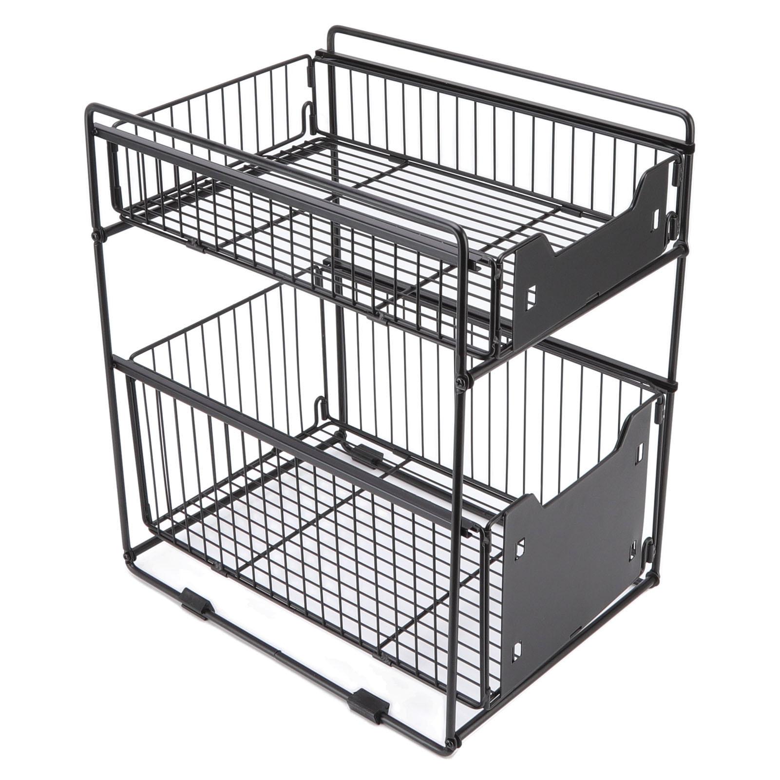 2 Tier Unter Waschbecken Schrank Organisatoren Schiebe Schublade Abnehmbare Faltbare Unter Schrank Lagerung für