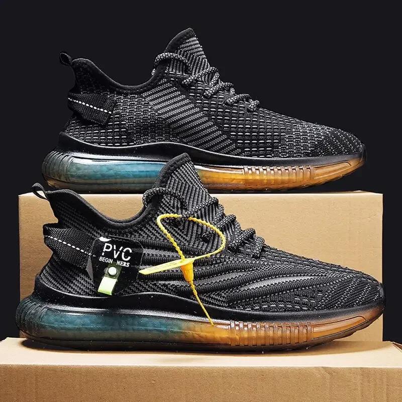 Freizeit-Sneaker für Herren Vier-Jahreszeiten-Schuhe  Mode Atmungsaktiv Laufen Herrenschuhe Rutschfeste Sneaker Herren Zapatillas Homb 44 gray