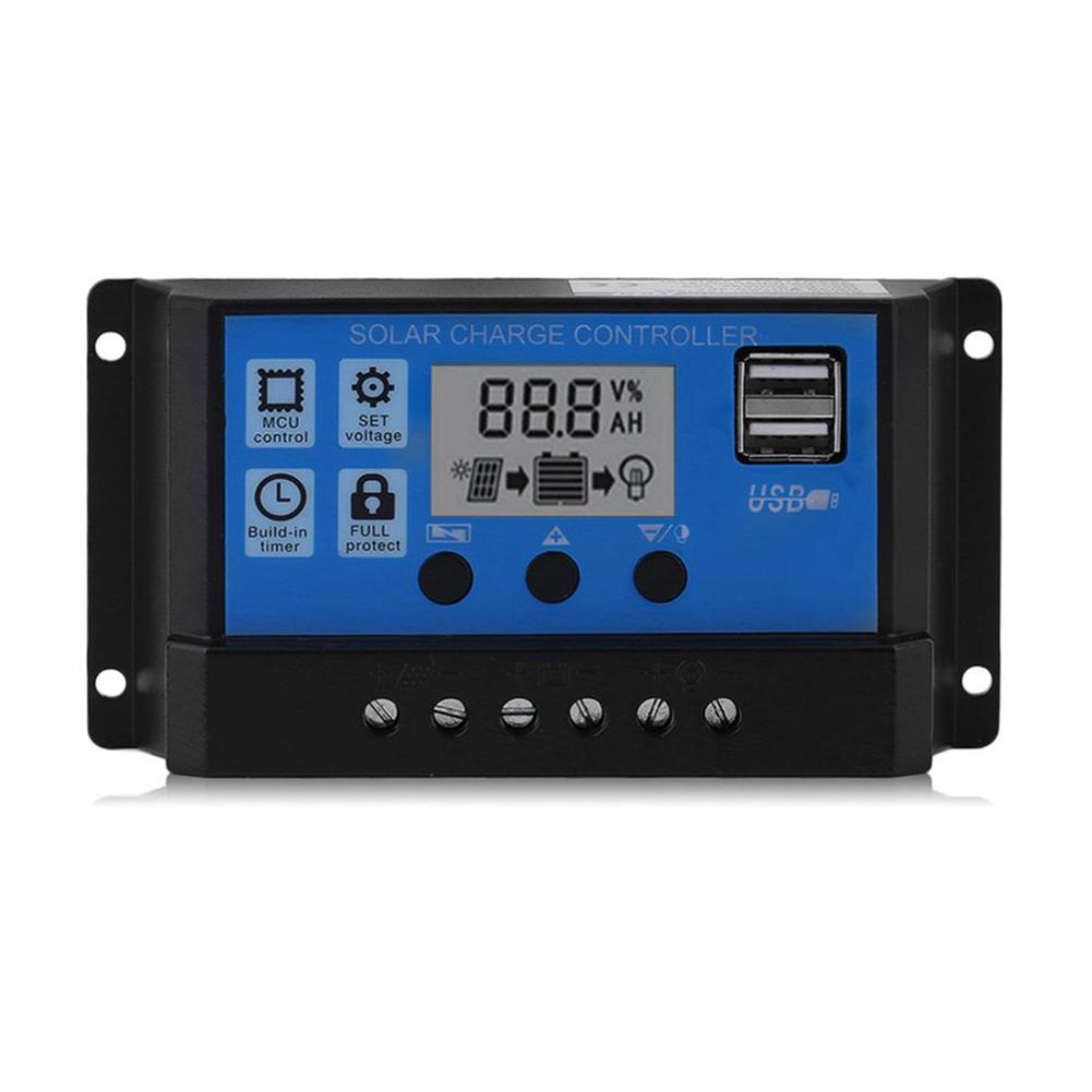 100A Solar Panel Controller Solar Ladegerät Controller LCD Display Bildschirm Straßenlaterne System bunt