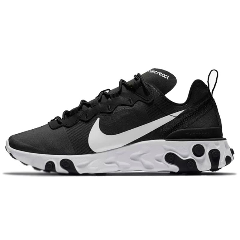 Nike React Element 55 Schwarz Weiß Damen Sneaker BQ2728-003 36
