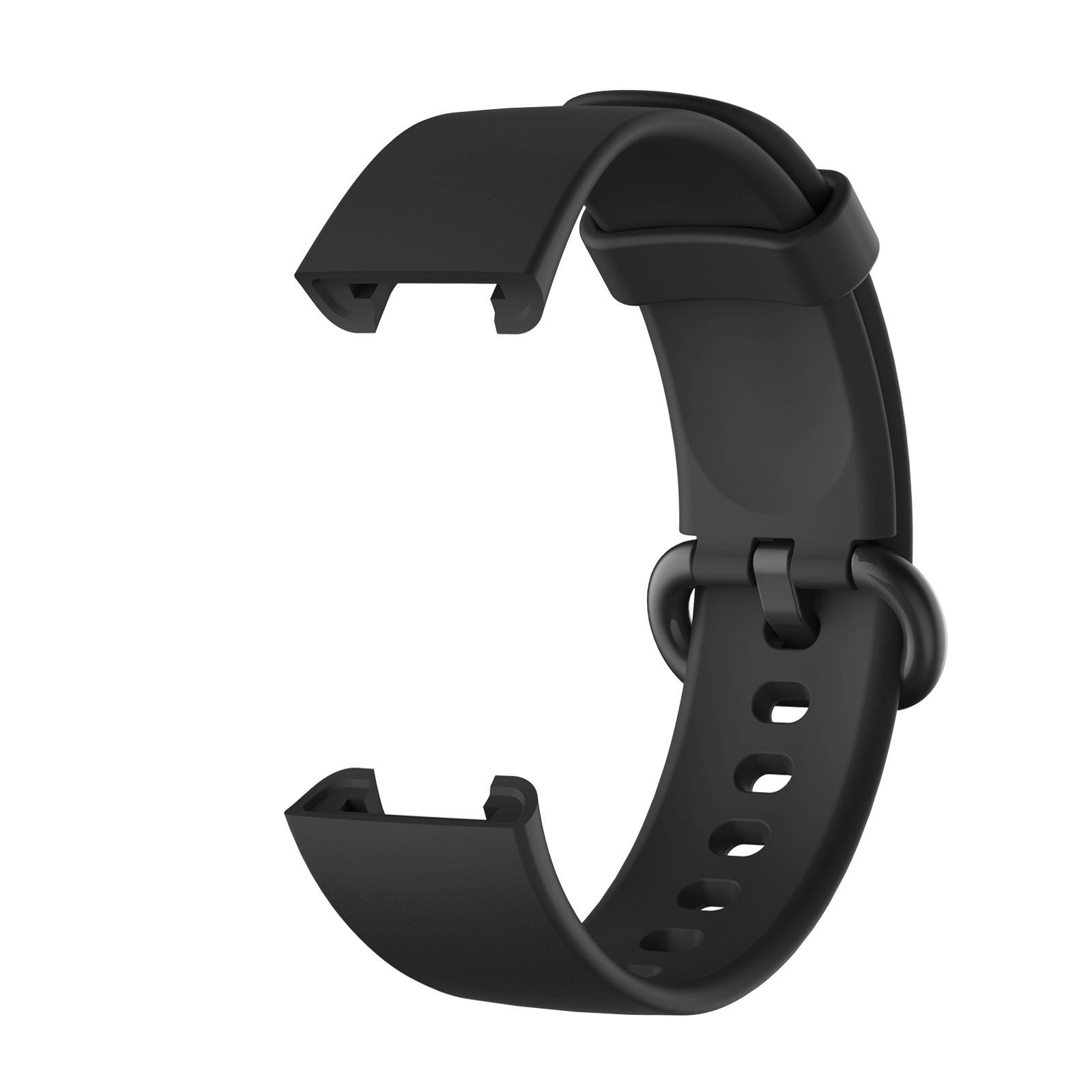 Silikonarmband für Xiaomi Mi Watch Lite Armband Ersatz Smart Sport Armband Armband für Redmi Watch 2 Lite Xiaomi Watch Poco Redmi Watch schwarz