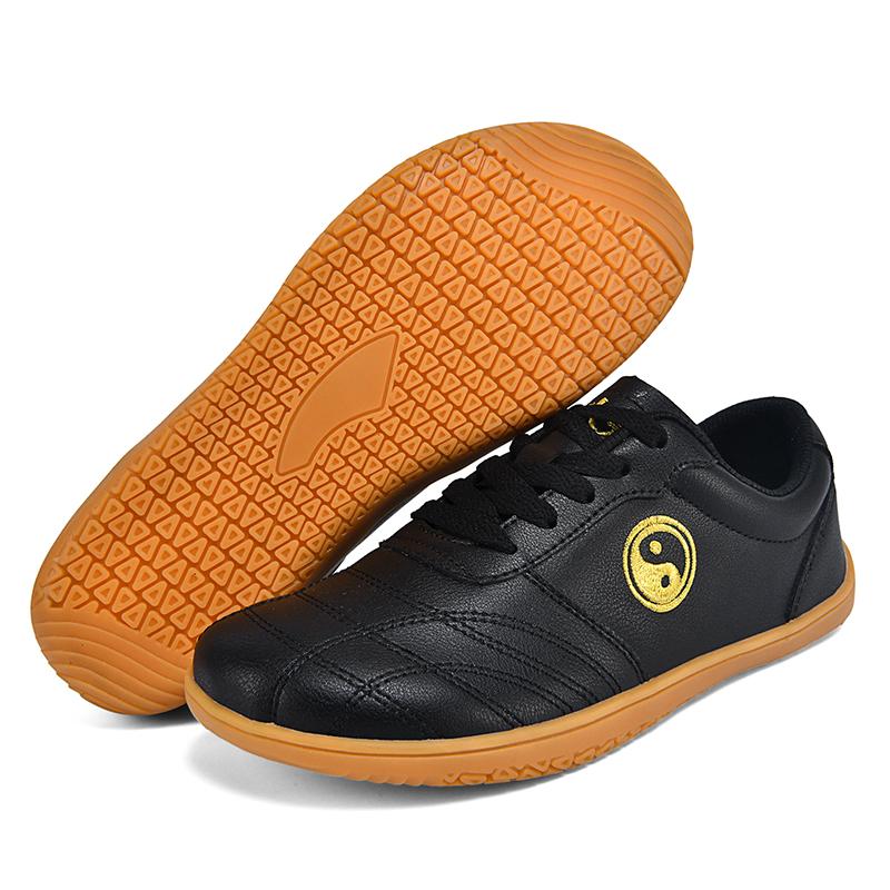 Herren Damen Tai Chi Schuhe Flexible Kung Fu Sneaker Flach Gehen Kampfsport Schuhe Weiche Sohle Weiß Schwarz 38 orange