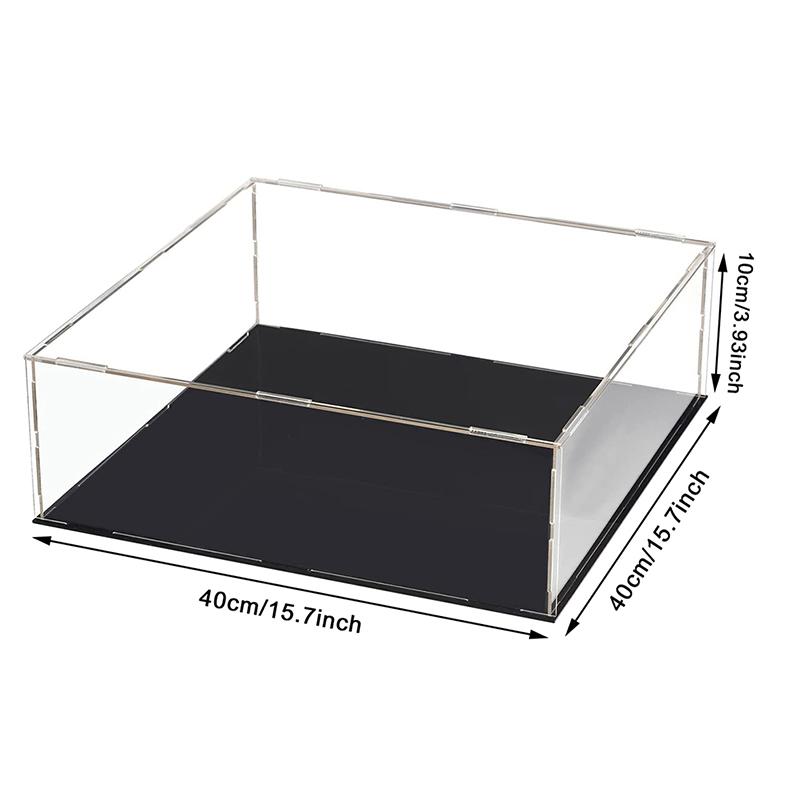 Aufbewahrungsbox für Zuhause, Acryl-Modell-Display-Box, transparente Acryl-Display-Box, handgefertigte transparente Box 40*40*10cm