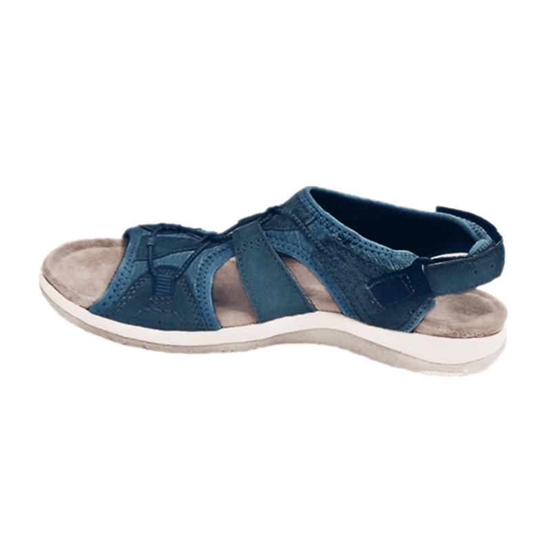 Schuhe für Frauen Sandalen 2022 Mode Casual Damen Sandalen Bequeme Runde Offene spitze Schuhe Flache Strand Sommer Frau Sandels schuh 38 armee grüne