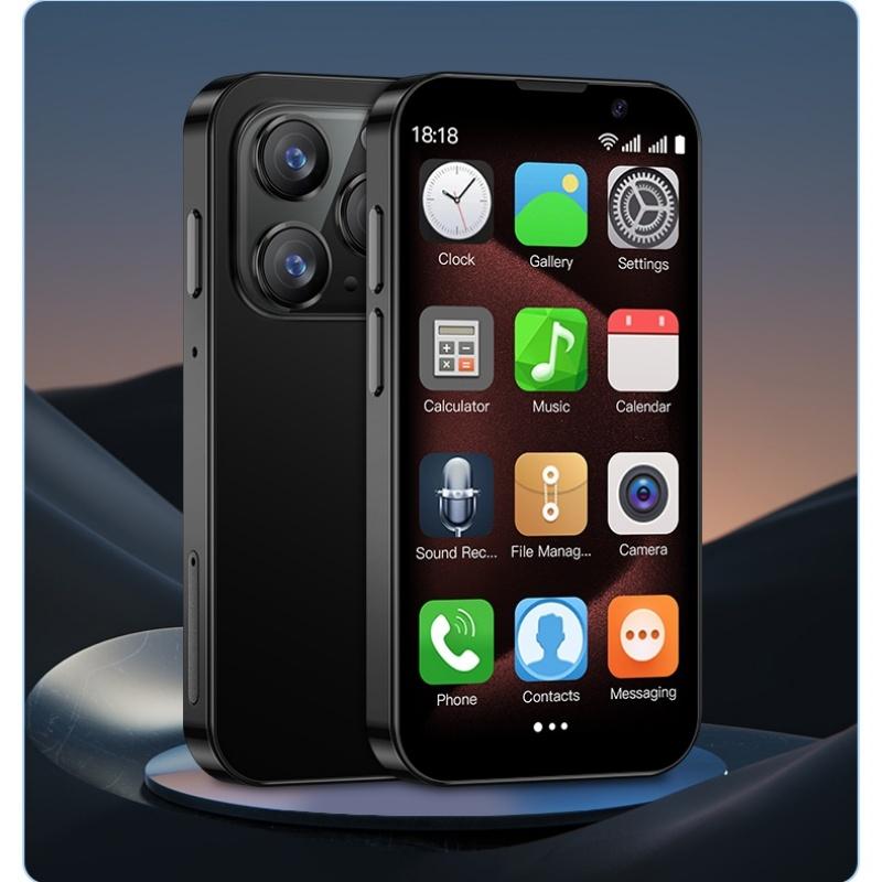 SOYES XS18 Mini Card Smartphone 3,0 Zoll HD-Bildschirm 2 GB RAM 16 GB ROM 5 MP Kamera Dual SIM Full Netcom Face ID WCDMA 3G Mobiltelefon schwarz