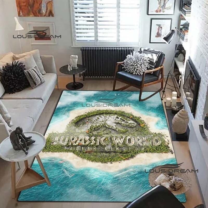 Jurassic-Dinosaurier-Teppiche und Vorleger, 3D-Druck-Teppich, Bodenmatte, Wohnzimmer, Schlafzimmer, dekorieren Sie große Flächen, weiche Teppiche, Kinderzimmer-Teppich 60cm x 90cm