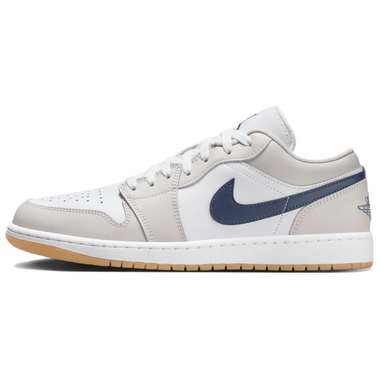 Jordan 1 Low Midnight Navy Neutral Grey Jordan 553558-146 43 weiß