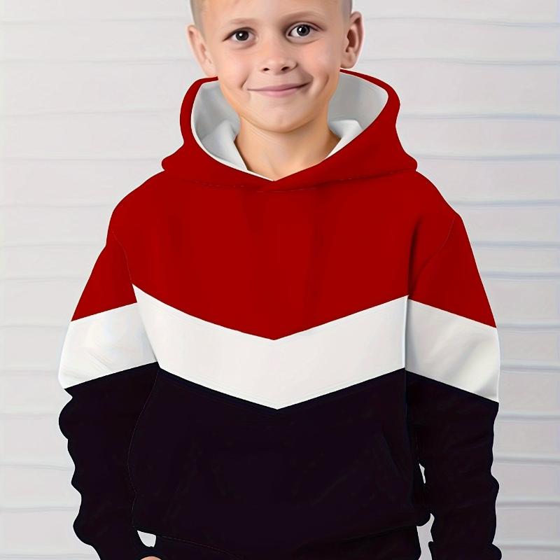 Kinderkleidung Jungen Hoodies Langarm 3D Simple Print Kinder Frühling Herbst Kleidung Casual Outdoor Pullover Junge Mädchen Kleidung Tops 150