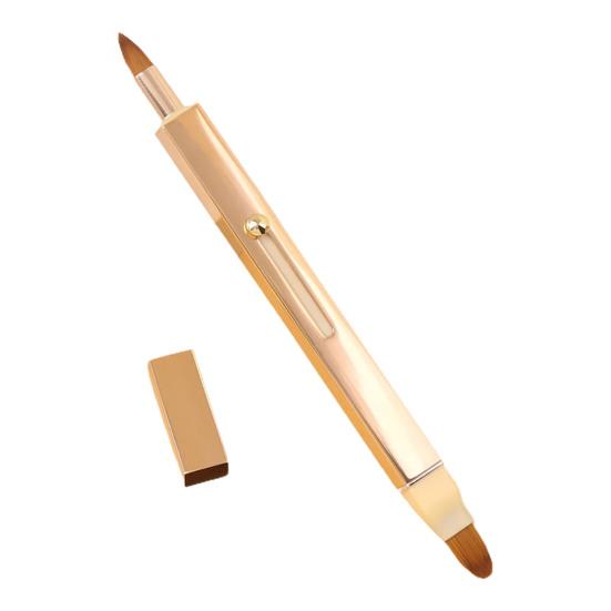 Lippen-Make-up-Pinsel, bequemer Griff, Make-up-Helfer, fusselfrei, einziehbarer Make-up-Concealer-Pinsel für Anfänger