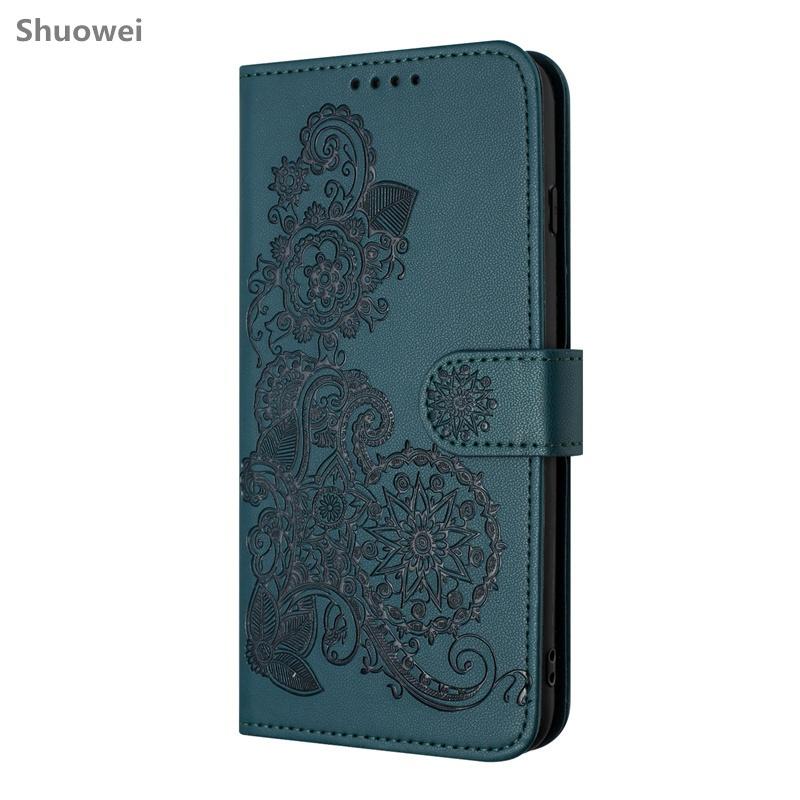 Für Sony Xperia 1 2 5 8 10 20 III IV V VII Handyhülle Kartenfach Leder Klapp-Wallet-Hülle Sony Xperia 10 III dunkelgrüne