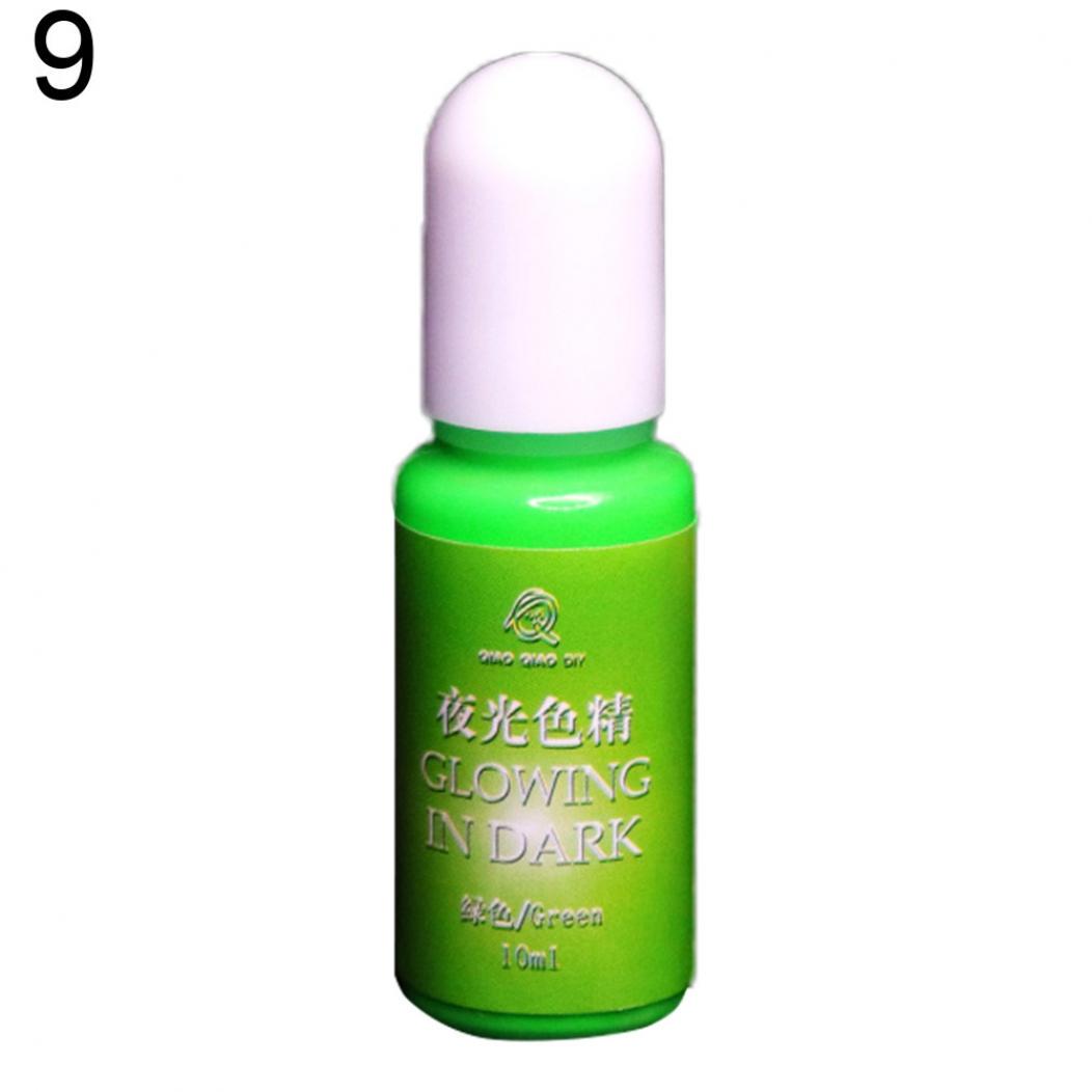 Yousheng 20 Farben leuchtender Pigmentfarbstoff UV-Harz Epoxidharz DIY Herstellung Kunsthandwerk Schmuckversorgung grün