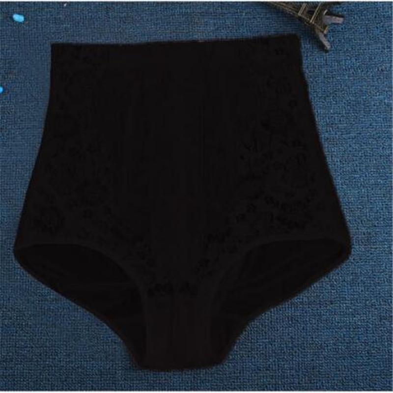 Nahtlose Frauen Hohe Taille Abnehmen Bauch-steuer Hose Briefs Body Shapewear Dame Korsett Unterwäsche XXXXXL schwarz