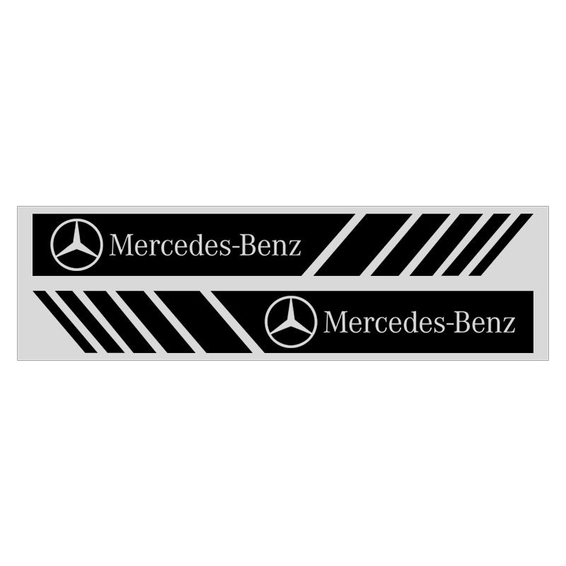 2 Stück Auto Rückspiegel Dekorationsaufkleber Embleme Styling Für Mercedes Benz C400 C450 C160 C180 C200 C220 C250 C300 C350 C-Klasse Autozubehör benz schwarz