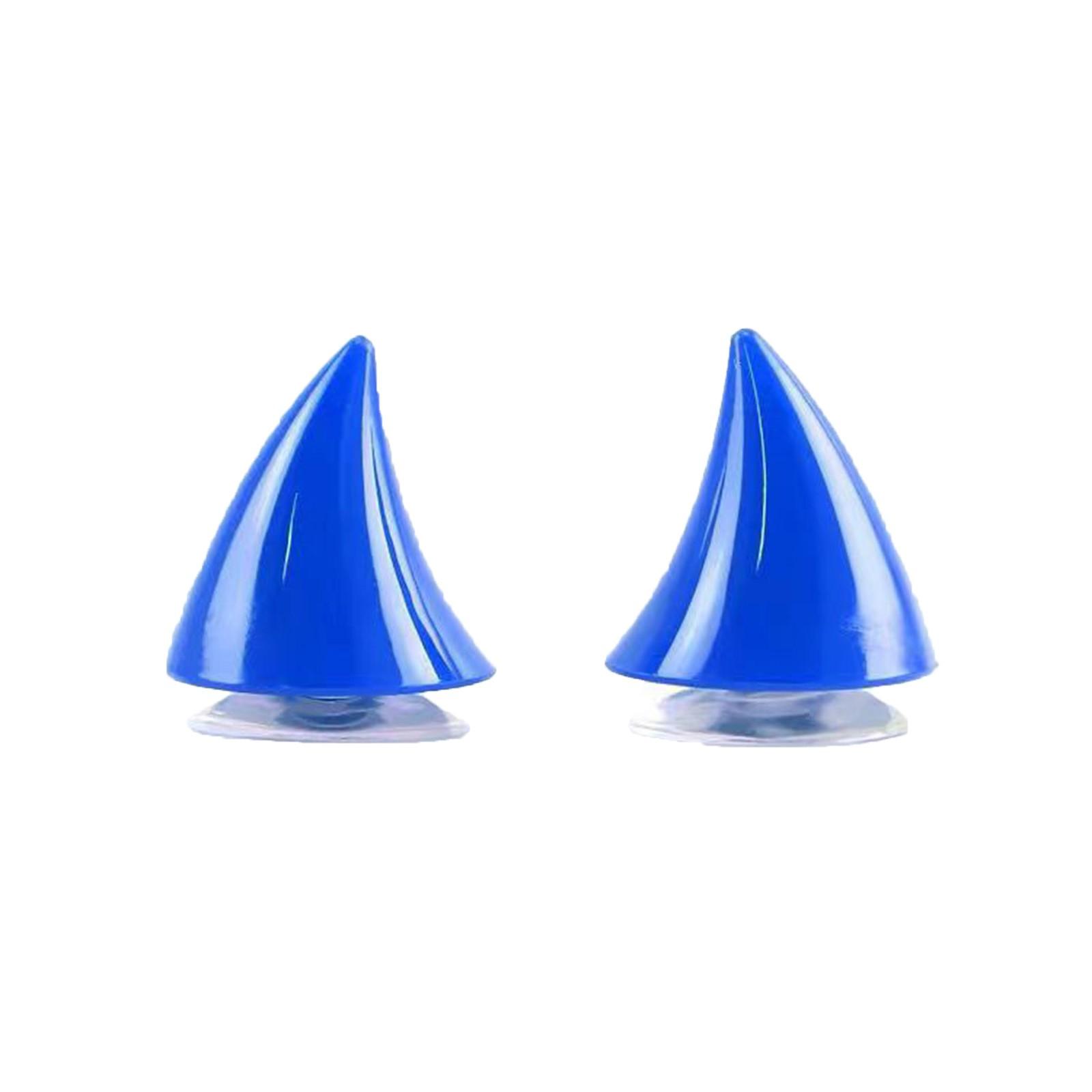 Motorradhelm Horn,Teufelshorn Helm,Hupe,Teufelshörner für Helm,Helm Dekoration Horn,Motorradhelm Horn,Helm Horn Motorradhelm Horn One Size blau