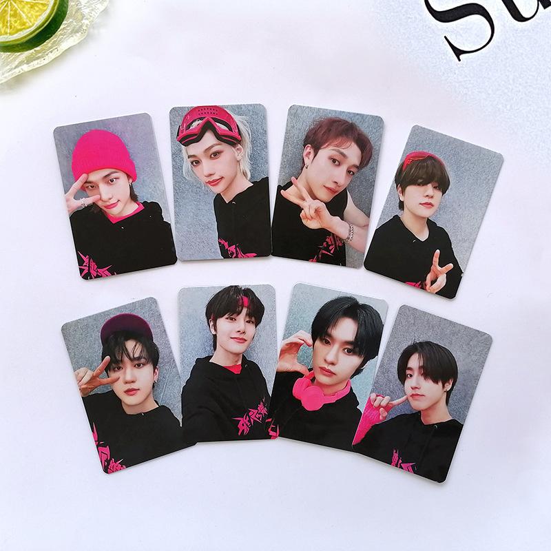 Stray Kids ROCK-STAR Album 8 Stück Fotokarten Set Kpop Idol Lomo Karten Hohe Auflösung Mitglieder Foto Karten Sammlung Fan Support Geschenk Merchandise 4
