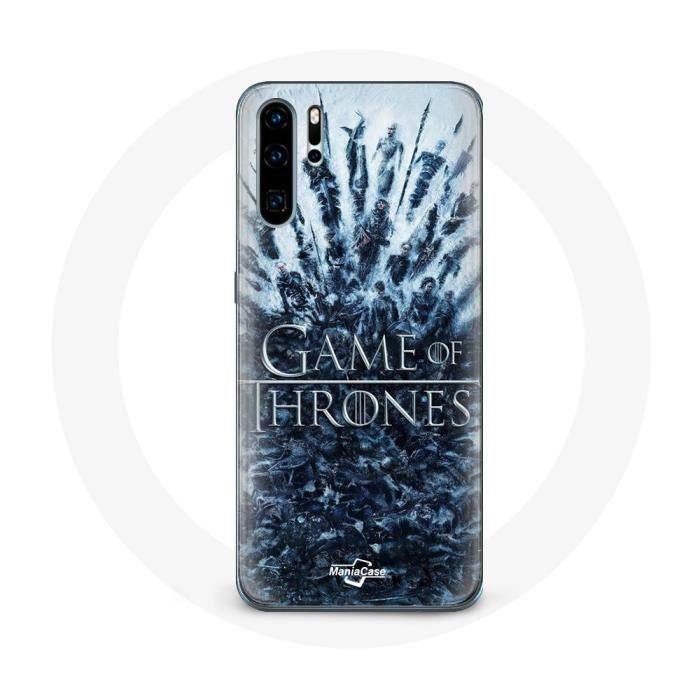 Hülle für Huawei P30 Game of Thrones Staffel 8 Folge 1 Game of Thrones Charaktere Logo Grau