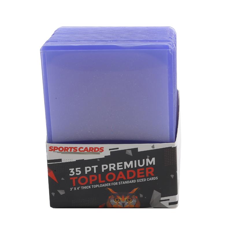 25 STÜCKE Transparente PVC Foto Karte Schutz Hüllen Integrierte Rand Visitenkarte Hülle One Size blau