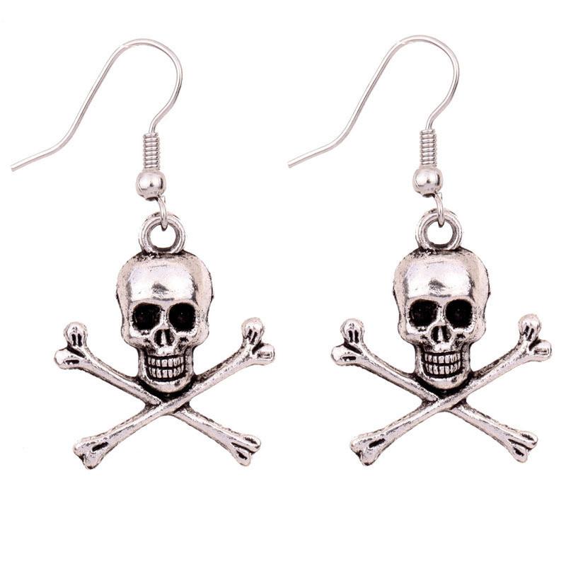 Totenkopf Ohrringe Totenkopf Piraten Punk Charm Gothic Ohrringe Halloween Ohrringe Geschenk