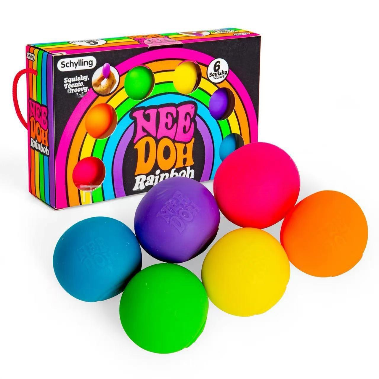 Neues Schylling Needoh Regenbogen Teenie Stressball Fidget Spielzeug Spielsets Überraschungen Anti-Stress Sensorisches Knetspielzeug Party Spielzeug Spielsets Geschenke