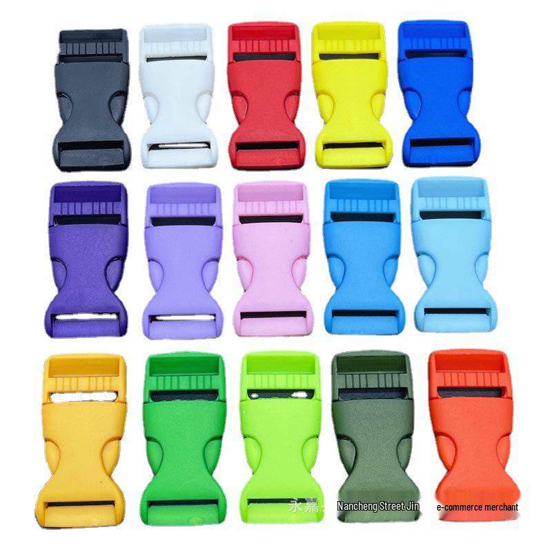 Bunte 15-25mm Plastik-Schnappschließe für Taschen und Rucksäcke 25mm White