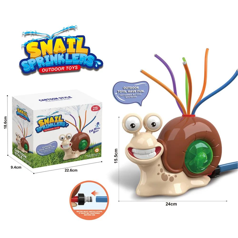 Wassersprüh-Spielzeug für draußen, Schnecken-Sprenger, Spielzeug für den Hinterhof-Garten, Sommer-Hof, Cartoon-Spritzer, Baby-Bade-Spielzeug, ideal für Kinder