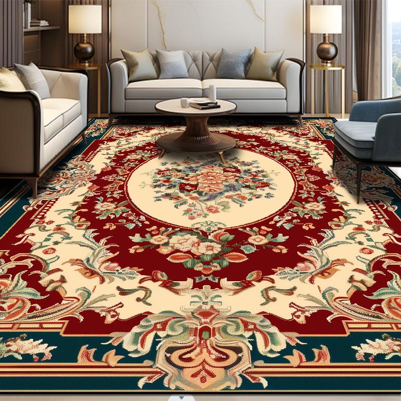 Persische Luxus Wohnzimmer Teppiche Rutschfest Große Fläche Sofa Couchtisch Matte Dekoration Schlafzimmer Lounge Teppich Waschbare Bodenmatte 200x250cm 78.7x98in