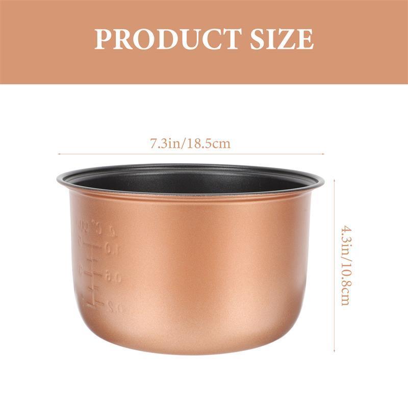 Reiskocher-Topfersatz 2L Reiskocher Sr Df101 Innentopf Antihaft-Reiskochtopf-Austauscheinsatz Behälterersatz goldgelb