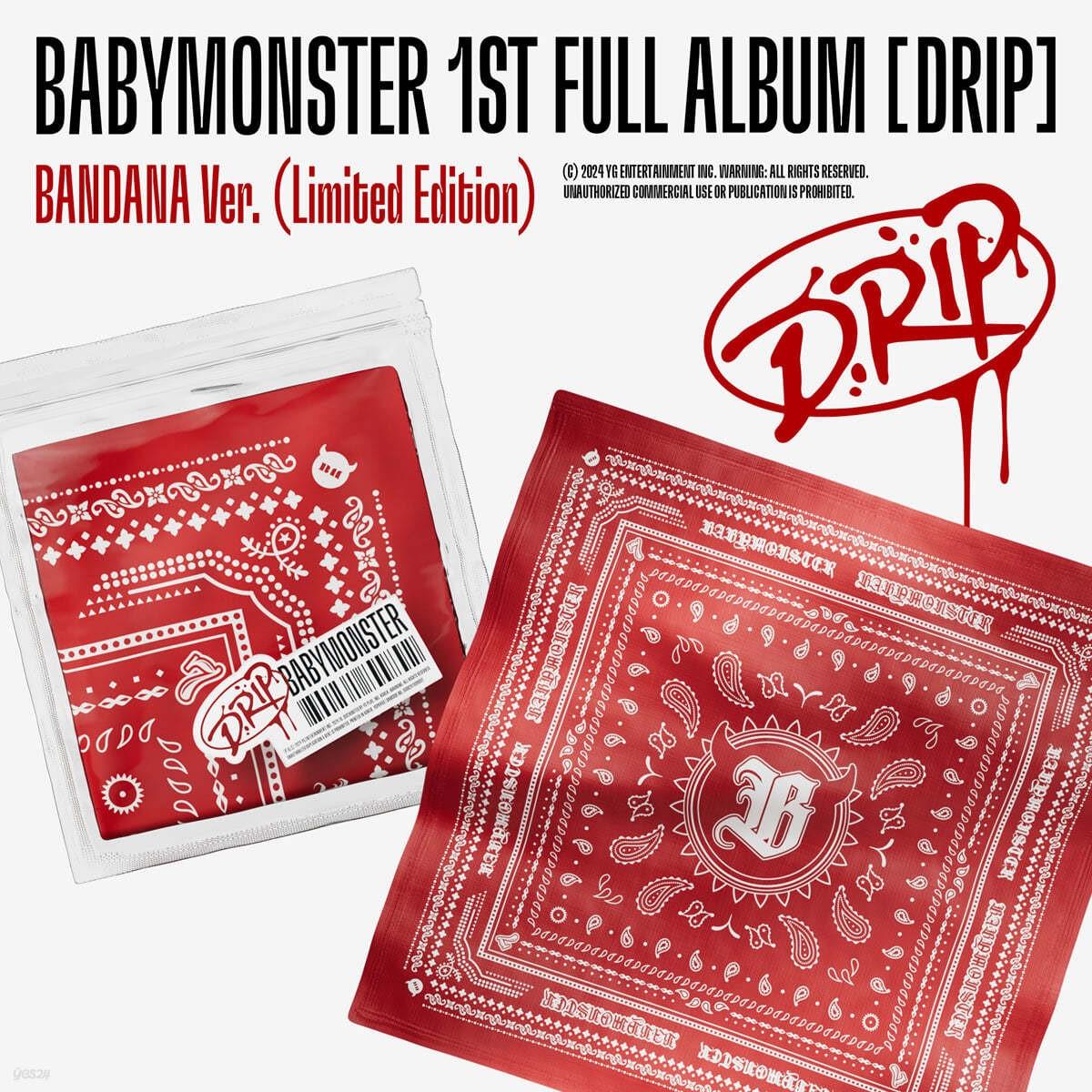BABYMONSTER – DRIP / 1. vollständiges Album (BANDANA-Version.) BANDANA ver.