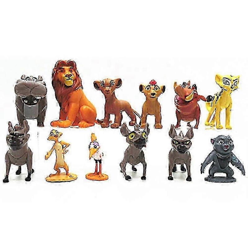 12 Stück/Set Die Garde der Löwen Spielzeug, König der Löwen Actionfiguren, Tiercharakter Spielzeug Set Heim Schreibtischdeko