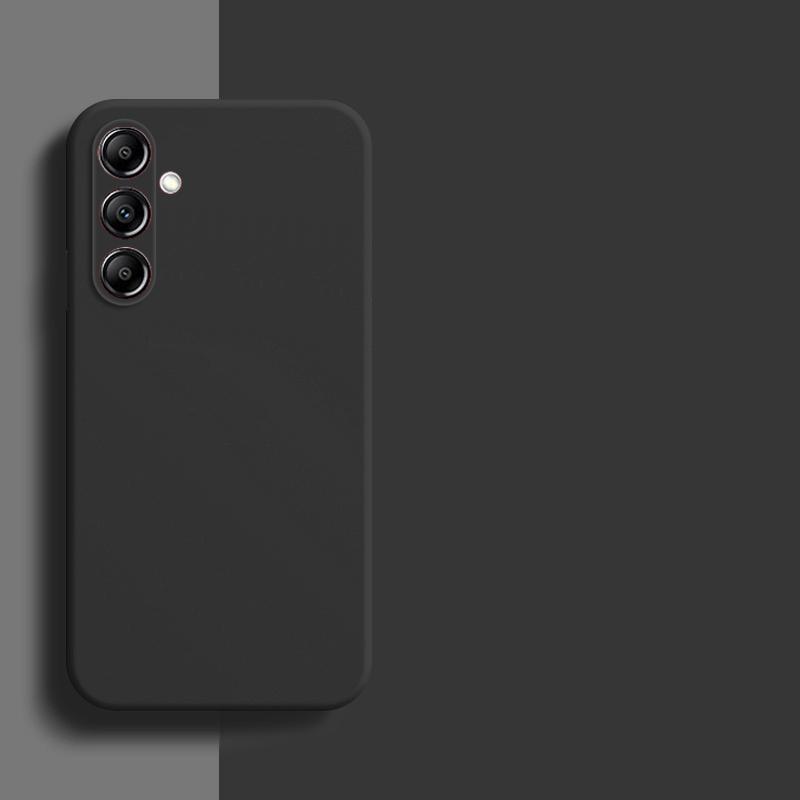 Für Samsung Galaxy A16 Hülle Samsung A16 Hülle Weicher Flüssigsilikon Bumper Schutzhülle Handyhüllen Für Samsung A16 Funda For Samsung A16 schwarz