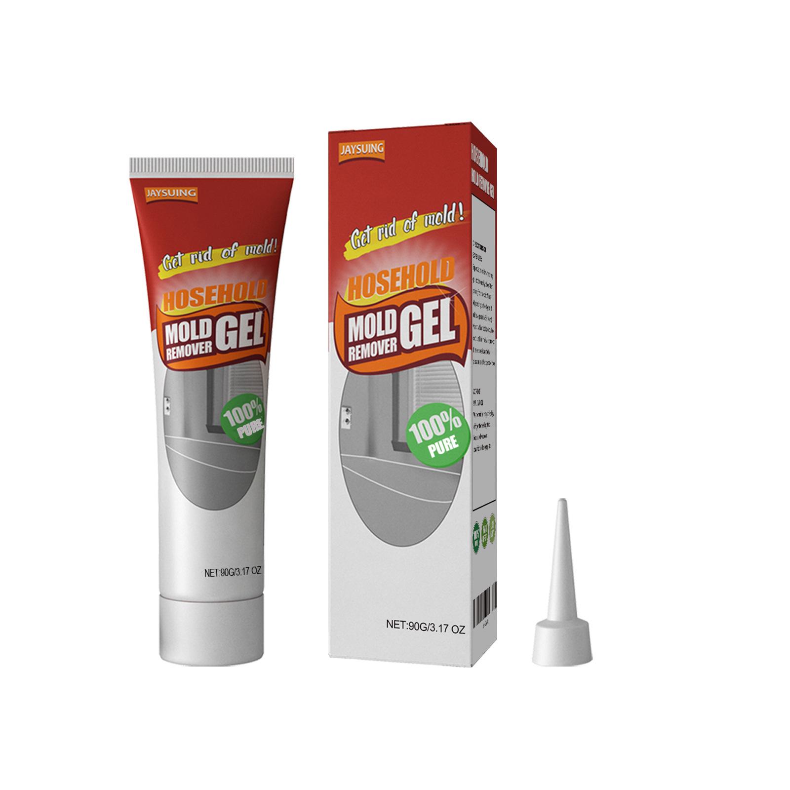 Schimmelentferner-Gel für den Haushalt, Mehrzweck-Schimmelschutz-Gel, Schimmelentferner für die Reinigung von Möbeln, Fliesen und Böden 90g rot